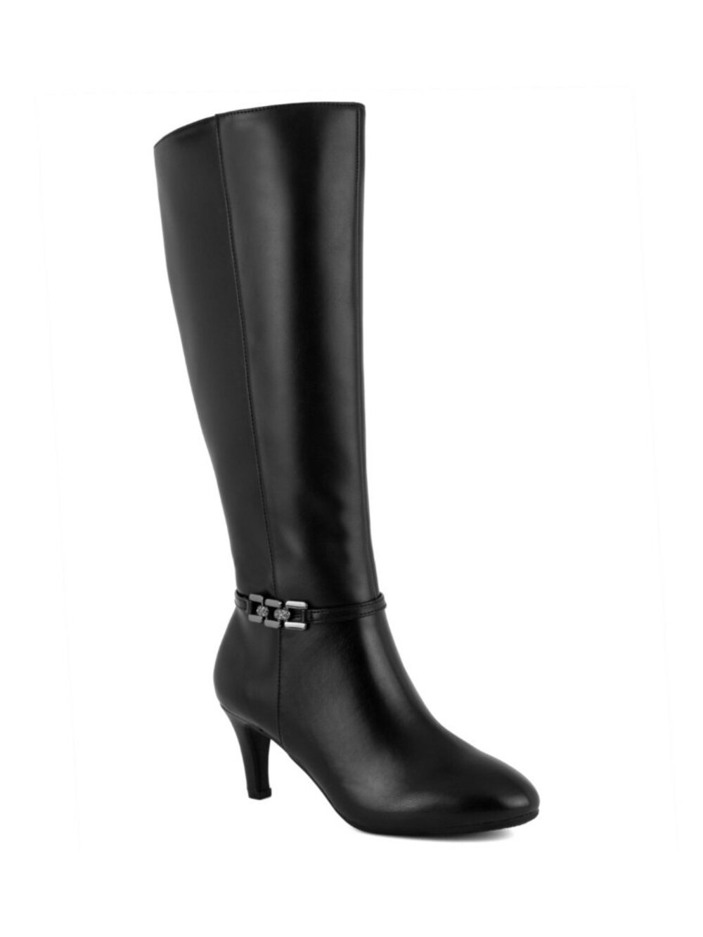 Jones New York B-BLACK Women S Hanlee Knee High Dress Boots US 9.5M